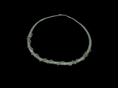 3 1/8" Copper Snake Effigy Bracelet, Motley COA, found in South America, Ex Steve Barras Estate