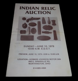 1979 Painters Creek Indian Relic Auction Catalog