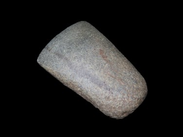 2 3/8" Minature Hardstone Adze Will County Illinois, Very nice bit and polish, neat hafting area too