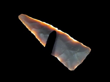 2" Semi Translucent Triangle, Ohio, Ex Walt McIntire
