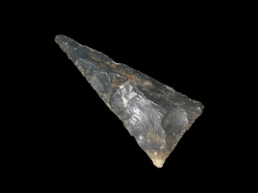 1 7/8" Very Large, Fort Ancient Triangle, Tennessee, Ex Walt McIntire Collection