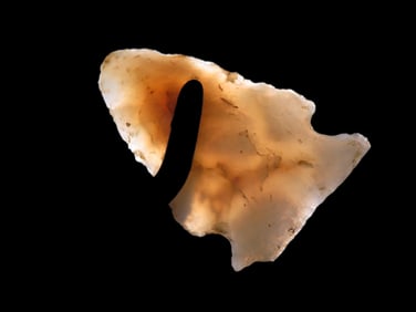 1 7/8" Side Notch, Translucent Agate, Colorado, Ex Walt Mclntire Collection