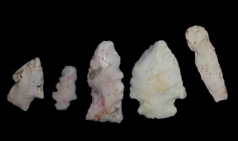 Groups of Woodland Points, Pike/ Adams County Illinois, Ex Bud Goodwin Collection