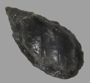 1 3/4" Cascade Obsidian, With Collector Number Found in California