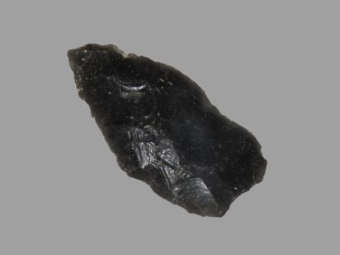 1 7/8" Cody Complex Alberta Obsidian, With Collector Number Found in California