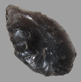 1 3/4" Cascade Obsidian, With Collector Number Found in California