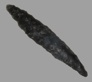 2 5/16" Delicate Obsidian Drill, With Collector Number Found in California