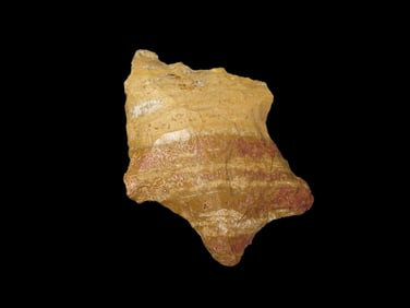 1 3/4" Striped Savannah River, found in Georgia, Ex Walt McIntire Collection