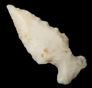 1 1/8" Shield Spike Bird Pt, found in Pike/Adams Co, Illinois, Ex Bud Goodwin Collection