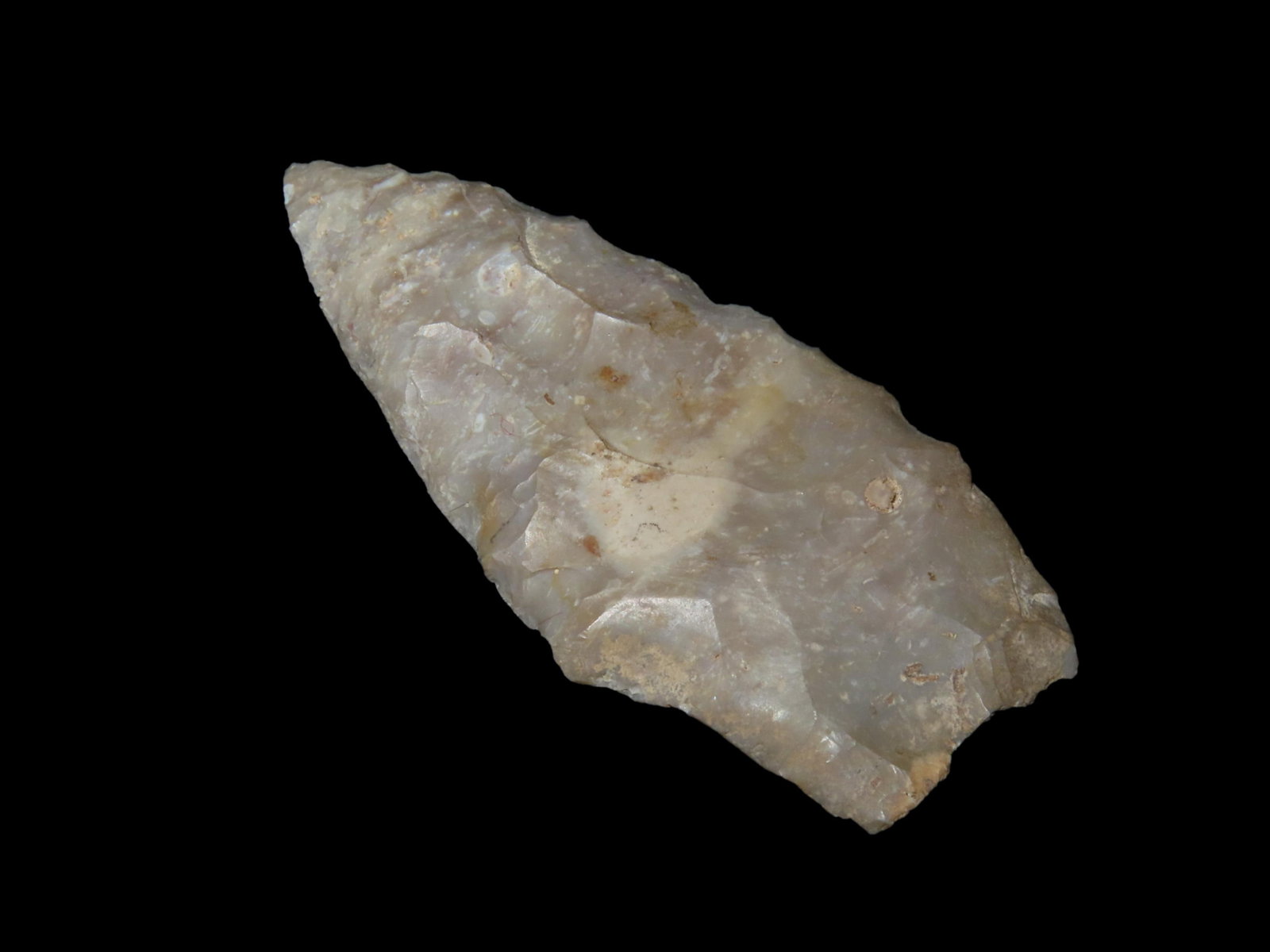 2 1/2" Scearcy Early Archaic, Base Thinned, North East Arkansas, Ex Micheal Knabe: 2 1/2" Scearcy Early Archaic, Base Thinned, North East Arkansas, Ex Micheal Knabe