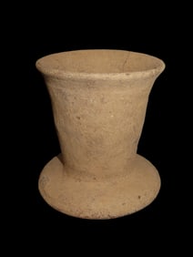 5 1/4" X 5 1/8" Pottery/ Terracotta Stand, Ancient Indus Valley 3500 B.C.