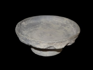 5 5/8" Dia. Pre Columbian Pedestal Base, Southern Mexico