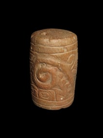 2 3/8" X 1 3/8" Pre Columbia Roller Stamp Pottery, South America