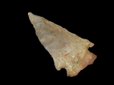 2 1/8" Thin Corner NOtch, found in Northeast Arkansas, Ex Michael Knabe Collection