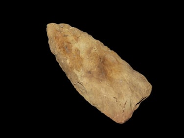 3" Beveled Dalton, ground base, found in Central Ohio, Ex Quin Fickey Collection