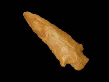 2 5/8" Jasper Stemmed Pt, found in Northeast Arkansas, Ex Michael Knabe Collection