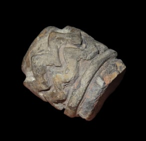 1 1/4" Pre-Columbian Pottery Roller Stamp, found in South America