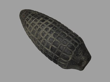 4 3/4" Pre-Columbian Pottery Corn Effigy, found in South America