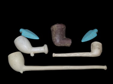 6" X 8" Display of Historic Pipes