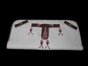 Native American Inspired Leather Beaded Wallet