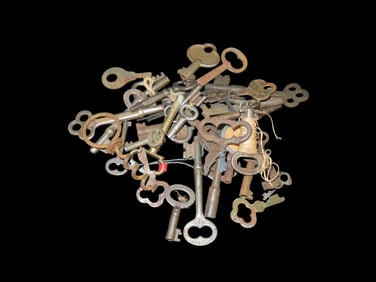 Collection of Antique Skeleton Keys