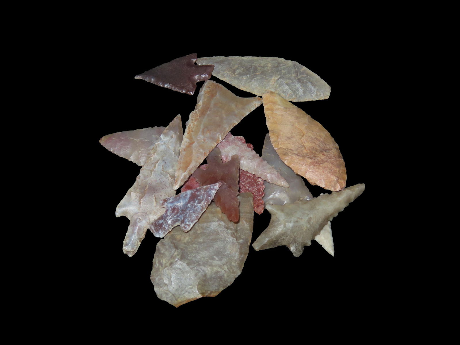 15 Neolithic Saharan Arrowheads, 4000-6000 Years Old (1 of 4)