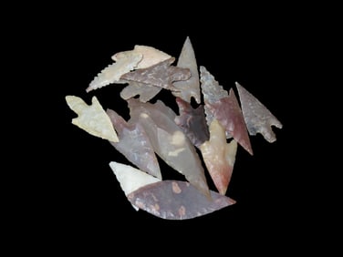 15 Neolithic Saharan Arrowheads, 4000-6000 Years Old