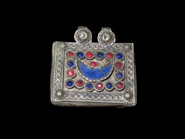 Antique Hindu Pendant, Handmade Jewelry, 1920s-1940s Belly Dancer