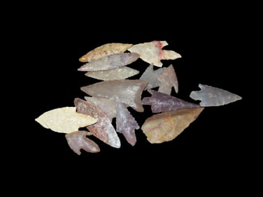 15 Neolithic Saharan Arrowheads, 4000-6000 Years Old