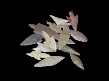 15 Neolithic Saharan Arrowheads, 4000-6000 Years Old