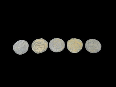 Lot of 5 Antique Coins, Midevil Europe