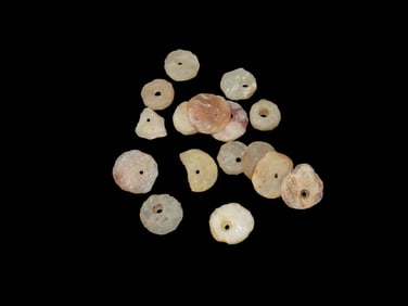 Collection of Neolithic Quartz Beads, 3500-5000 Years Old, Found in Africa