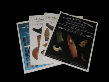 Set of 4 Old Artifact Auction Catalogs