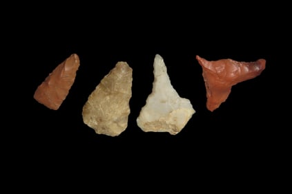 Group of micro-Drills, Lot of 3 Bird Pts., found by Adam Sisler & Family in Keokuk Co., Iowa