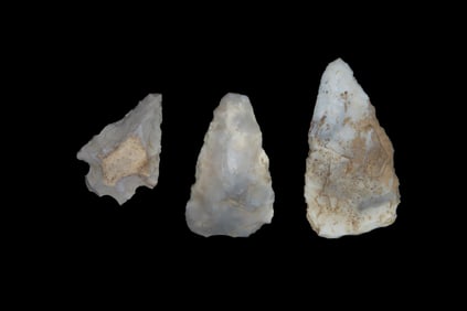 Group of 3 Pts, found by Adam Sisler & Family in Keokuk Co., Iowa