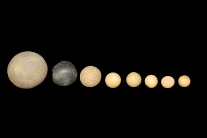 Group of Clay/Pottery Marbles, found by Adam Sisler & Family in Keokuk Co., Iowa