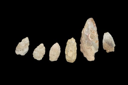 Group of Common/Field Grade Pts., found by Adam Sisler & Family in Keokuk Co., Iowa