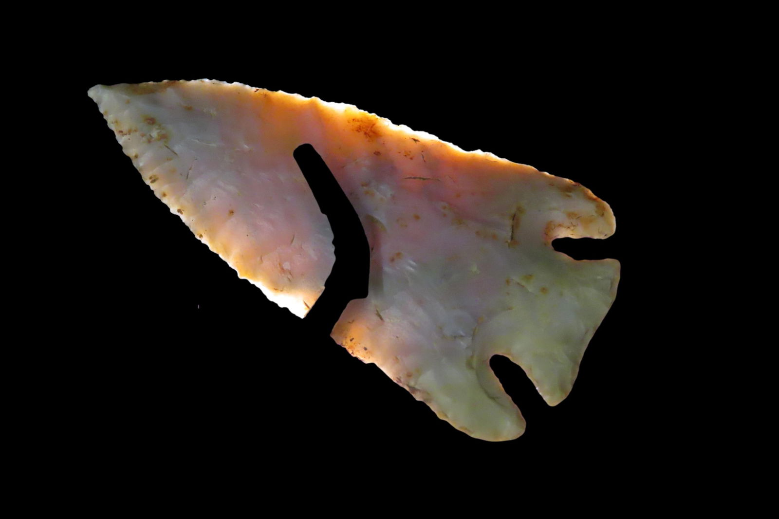 3 1/2" X 1 3/4" Lost Lake, 2xCOA-Partain/ (artifact show jury)found in Bath Co., Kentucky, Ex Gary S (1 of 10)