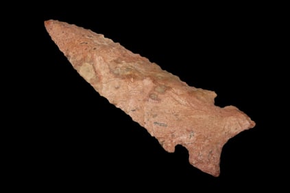 3 1/8" X 1" Graham Cave, Partain COA, found in Gasconade Co., Missouri, Ex Harris Collection