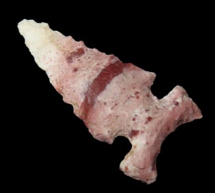 1 3/16" X 5/8" Washita,, Partain COA, Found in Missouri, Made of Burlington Chert (Possibly Heat