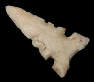 1 3/16" X 5/8" Cahokia, Partain COA, Made of Burlington Chert, Found in St. Clair Co. Illinois