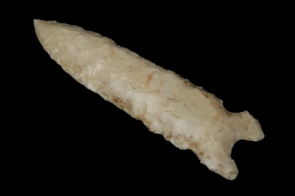 3 3/4" x 1" Graham Cave Point, Motley COA, Found in Adams Co. Illinois, Ex Herb Mangold Collection