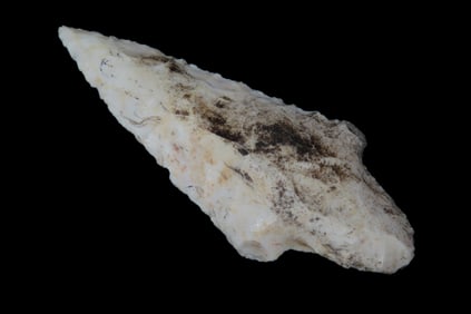 3 1/4" x 1 1/2" Adena, found in Adams Co., Illinois, Ex Herb Mangold Collection