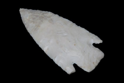 3 1/2" x 1 5/8" Kampsville, found in Adams Co., Illinois, Ex Herb Mangold Collection