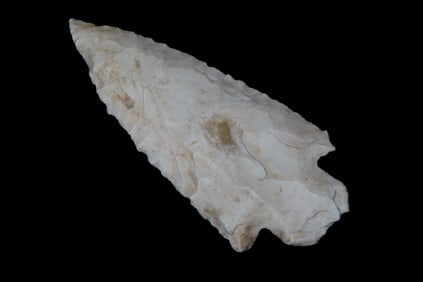 3" x 1 3/8" Kirk Stemmed, found in Adams Co., Illinois, Ex Herb Mangold Collection