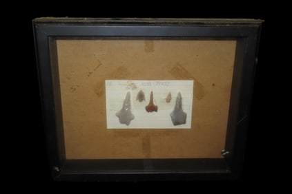 11 1/4" x 9 1/4" Framed Arkansas Drills and Bird Pts.