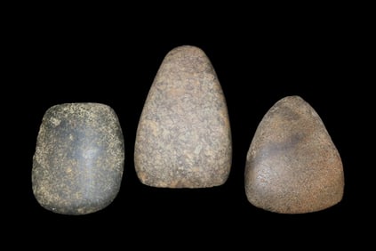 Group of 3 Celts, Ex Jerry Maloney Collection, Eaton, Ohio. Jerry had a shop in Webb’s Antique