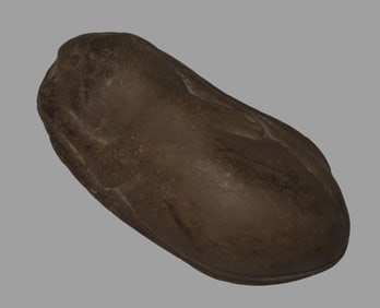 5 5/8" Stone Effigy Panther, Depicting Tecumseh, "The Sky Panther", Ex Jerry Maloney Collection,