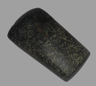 3 11/16" x 2 1/16" Creased Mississippian Celt, Motley COA, Found by James Price Newar Wood River in