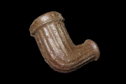 1 3/4" x 1 1/2" Historic Trade Pipe, found at the Point Pleasant, Ohio Old Pipe Kiln ca. 1900's, See